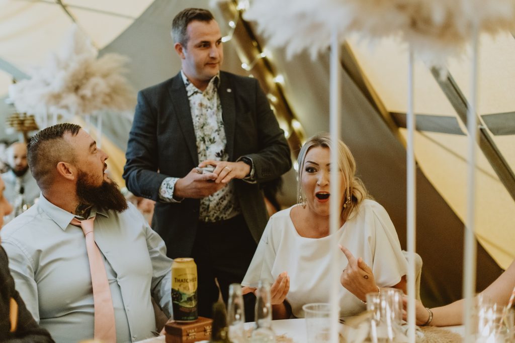Close up magician at weddings